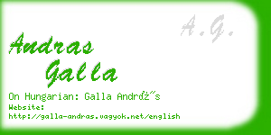 andras galla business card